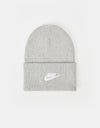 Nike NSW Futura Utility Beanie  - Dark Grey Heather/White