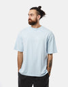 April Logo Embroidery T-Shirt - Light Blue