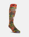 ThirtyTwo x Santa Cruz Snowboard Socks - Red