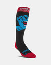 ThirtyTwo x Santa Cruz Snowboard Socks - Black