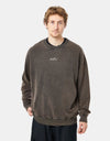 Method Signature Crew Sweatshirt - Washed Brown