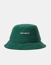 Carhartt WIP Script Bucket Hat - Treehouse/White
