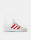 adidas Busenitz Skate Shoes - White/Better Scarlet/Gold Metallic