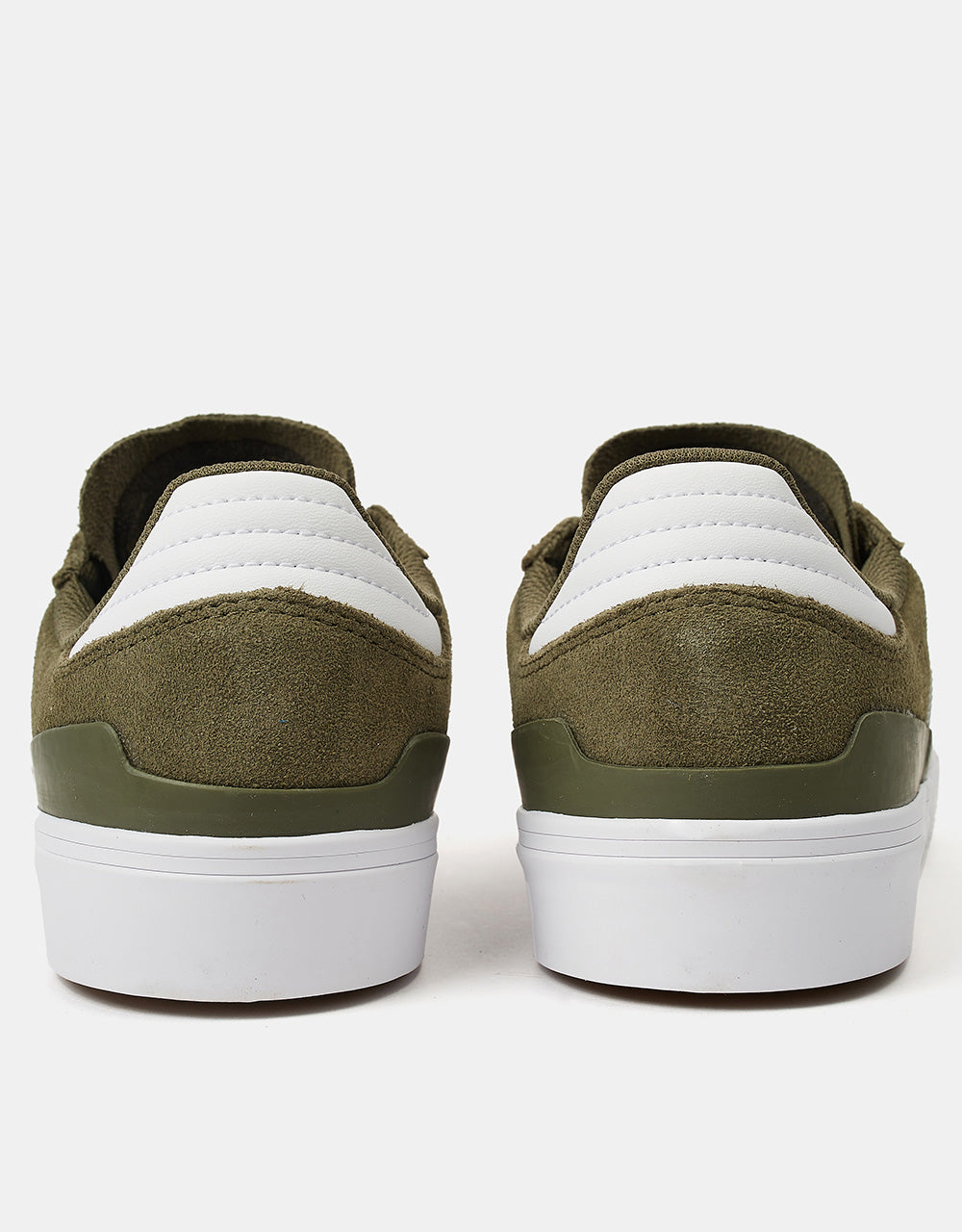 adidas Busenitz Vulc II Skate Shoes - Olive Strata/White/Gold Metallic