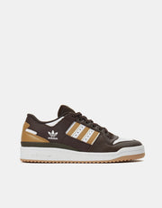 adidas Forum 84 Low ADV Skate Shoes - Dark Brown/Ecru Tint/White