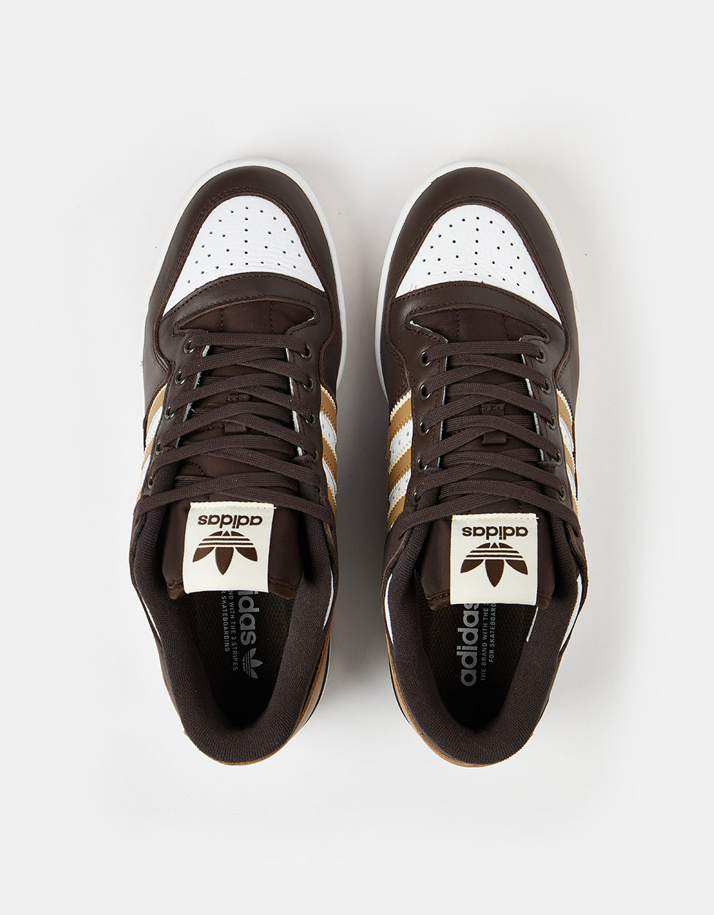 adidas Forum 84 Low ADV Skate Shoes - Dark Brown/Ecru Tint/White