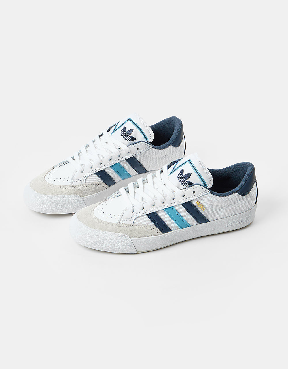 adidas Nora Skate Shoes - White/Preloved Blue/Shadow Navy