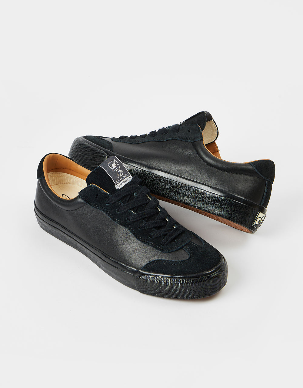 Last Resort AB VM004 Milic Leather/Suede Lo Skate Shoes - Duo Black/Black