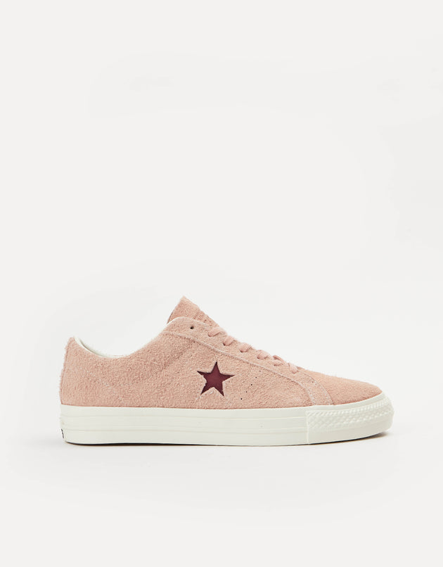 Converse One Star Pro Ox Vintage Suede Skate Shoes - Canyon Dusk/Cherry Vision