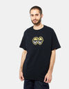 Krooked Eyes LG T-Shirt - Black/Gold
