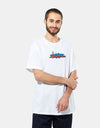 Venture Paid T-Shirt - White/Orange/Blue/Black