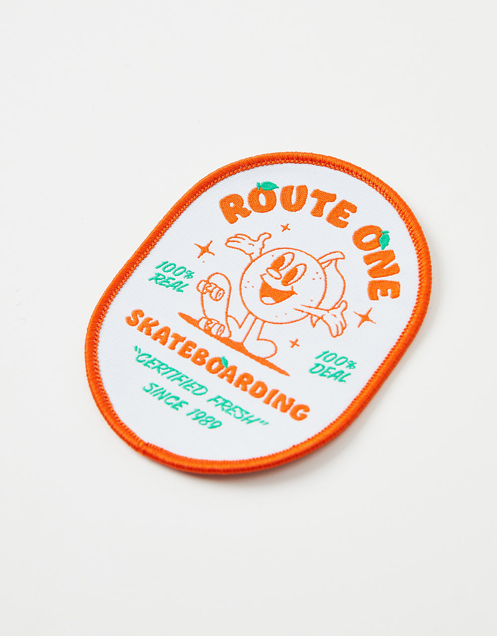Route One Certified Fresh Woven Patch - White