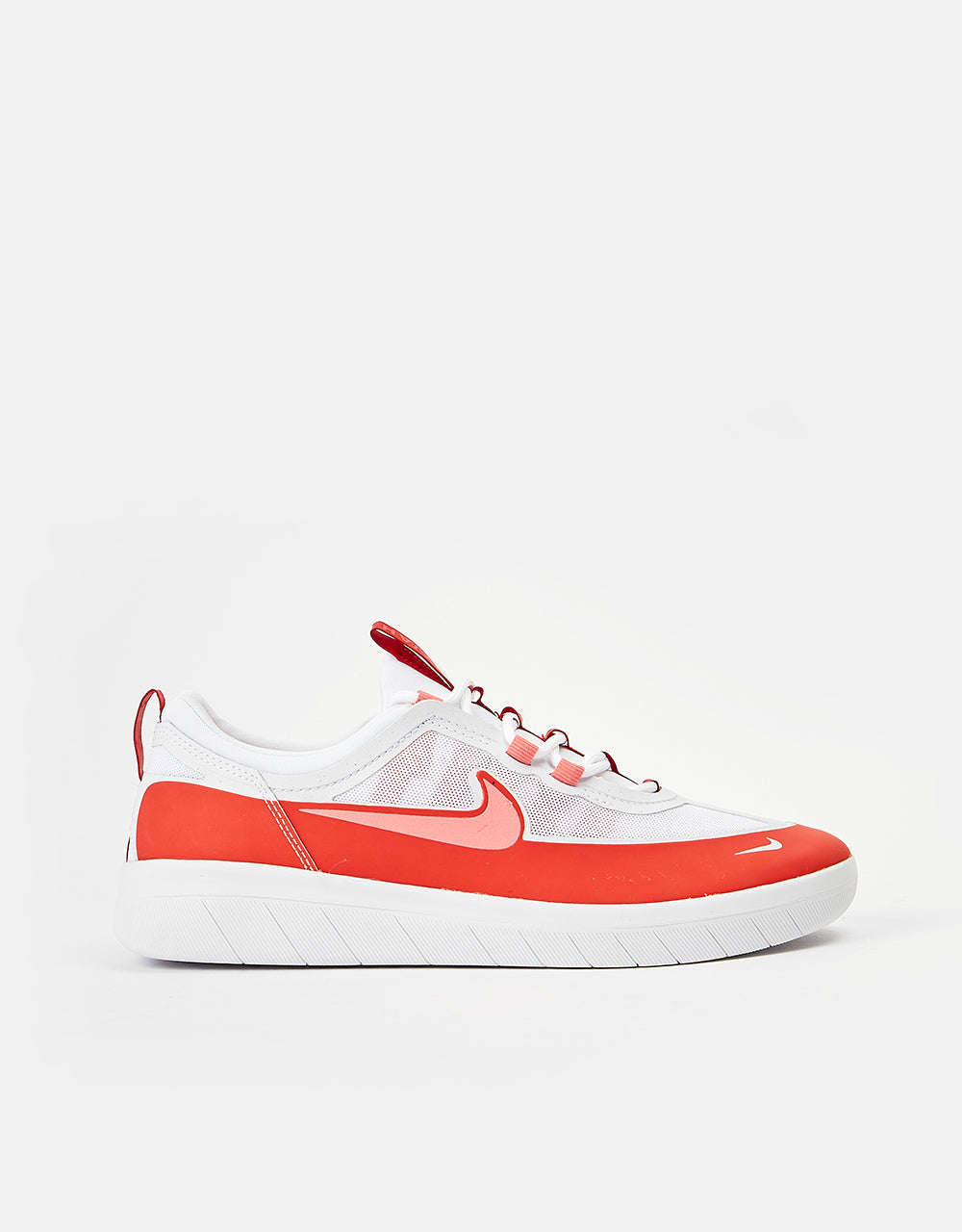 Nike SB Nyjah Free 2 Skate Shoes - Lobster/Pink Gaze -Lobster-White