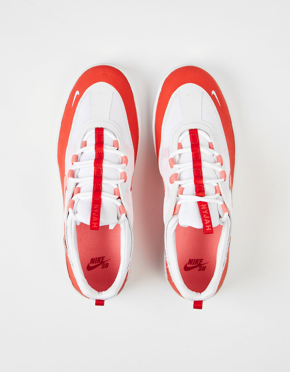 Nike SB Nyjah Free 2 Skate Shoes - Lobster/Pink Gaze -Lobster-White