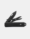 James The Ellis Pocket Knife - Black/Stainless/Straight