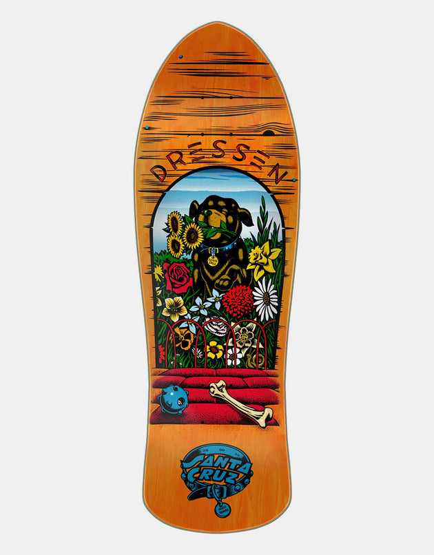 Santa Cruz Dressen Pup Reissue Skateboard Deck - 9.5"