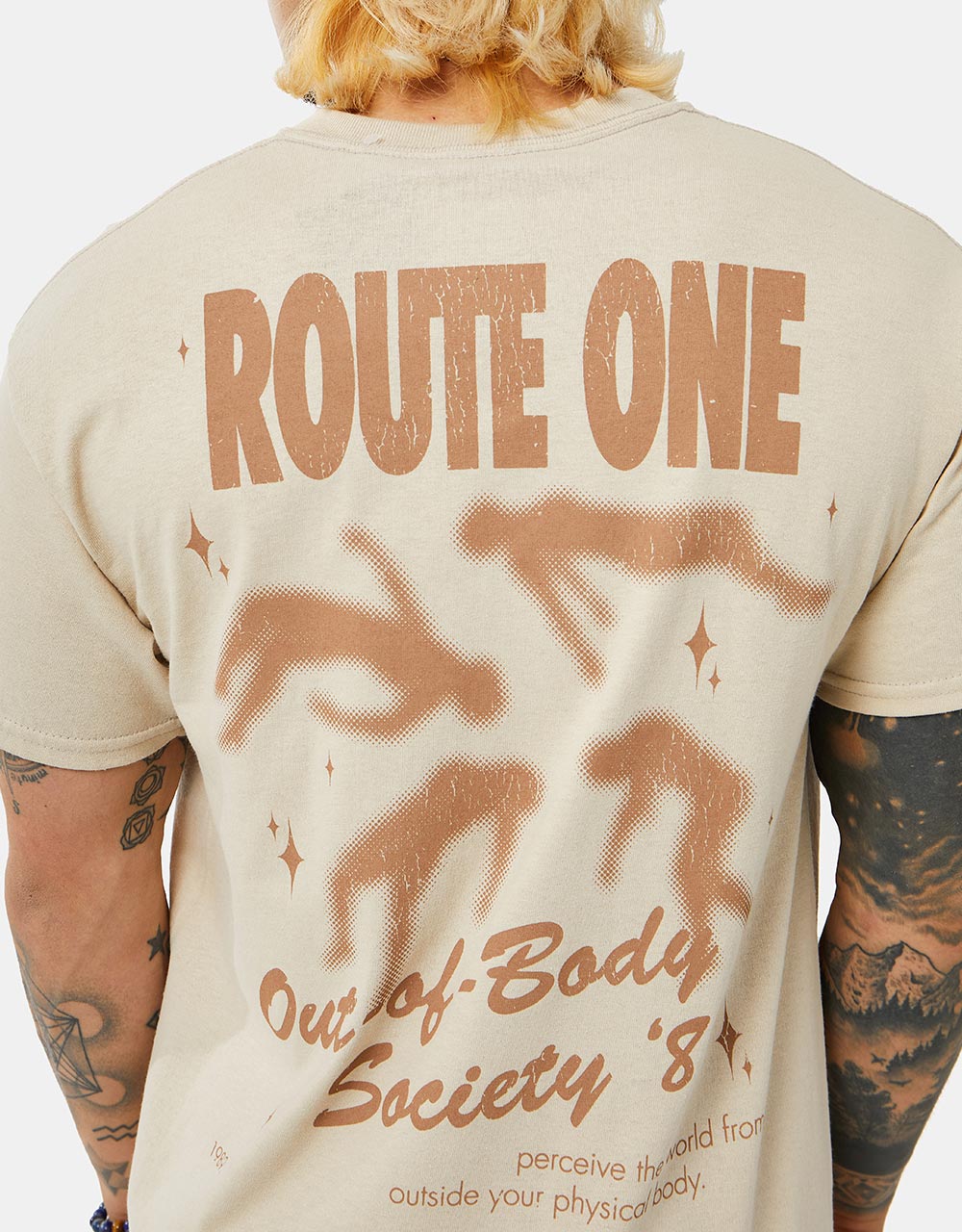 Route One Ascend T-Shirt - Sand
