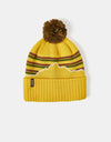 Patagonia Powder Town Beanie - Fitz Roy Stripe Knit/Cabin Gold