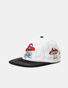 Butter Goods x The Smurfs Mushroom 6 Panel Cap - White/Black