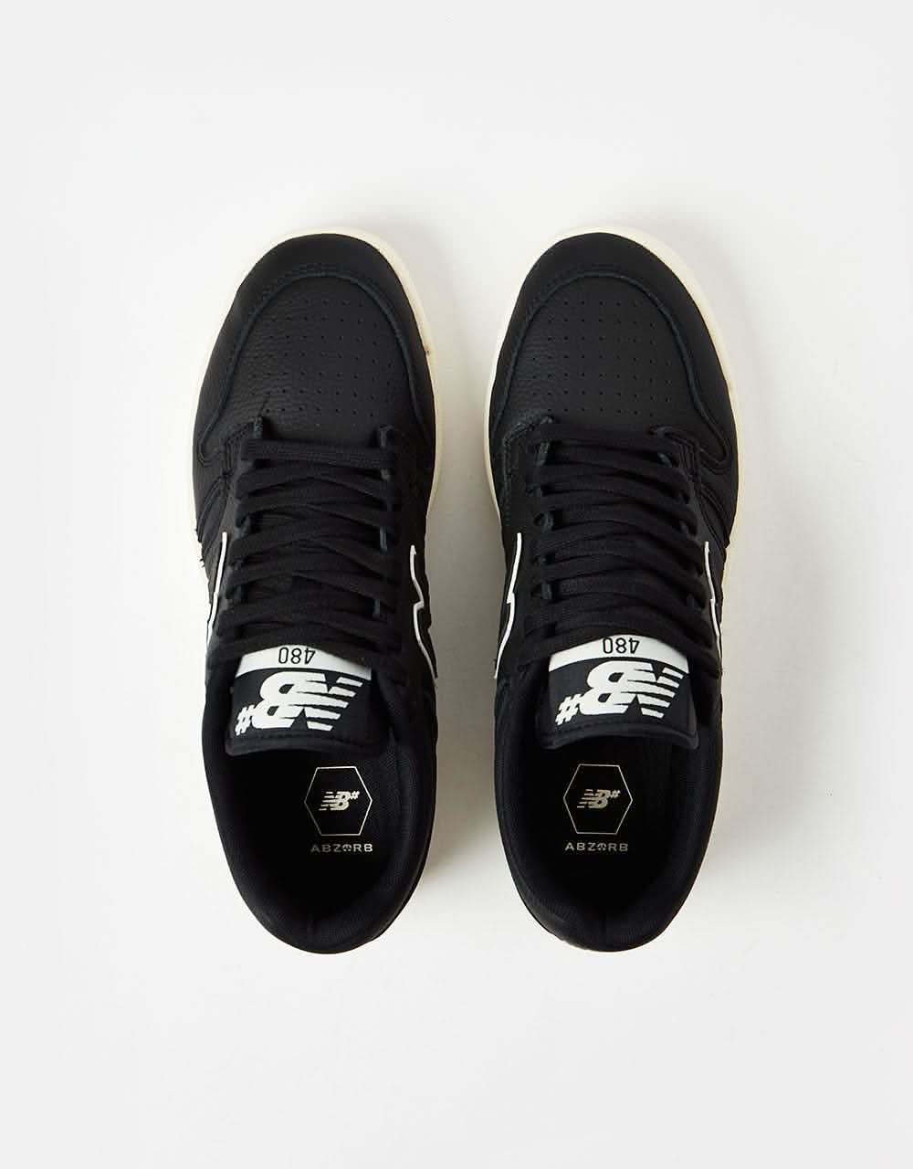 New Balance Numeric 480 Skate Shoes - Black/Sea Salt