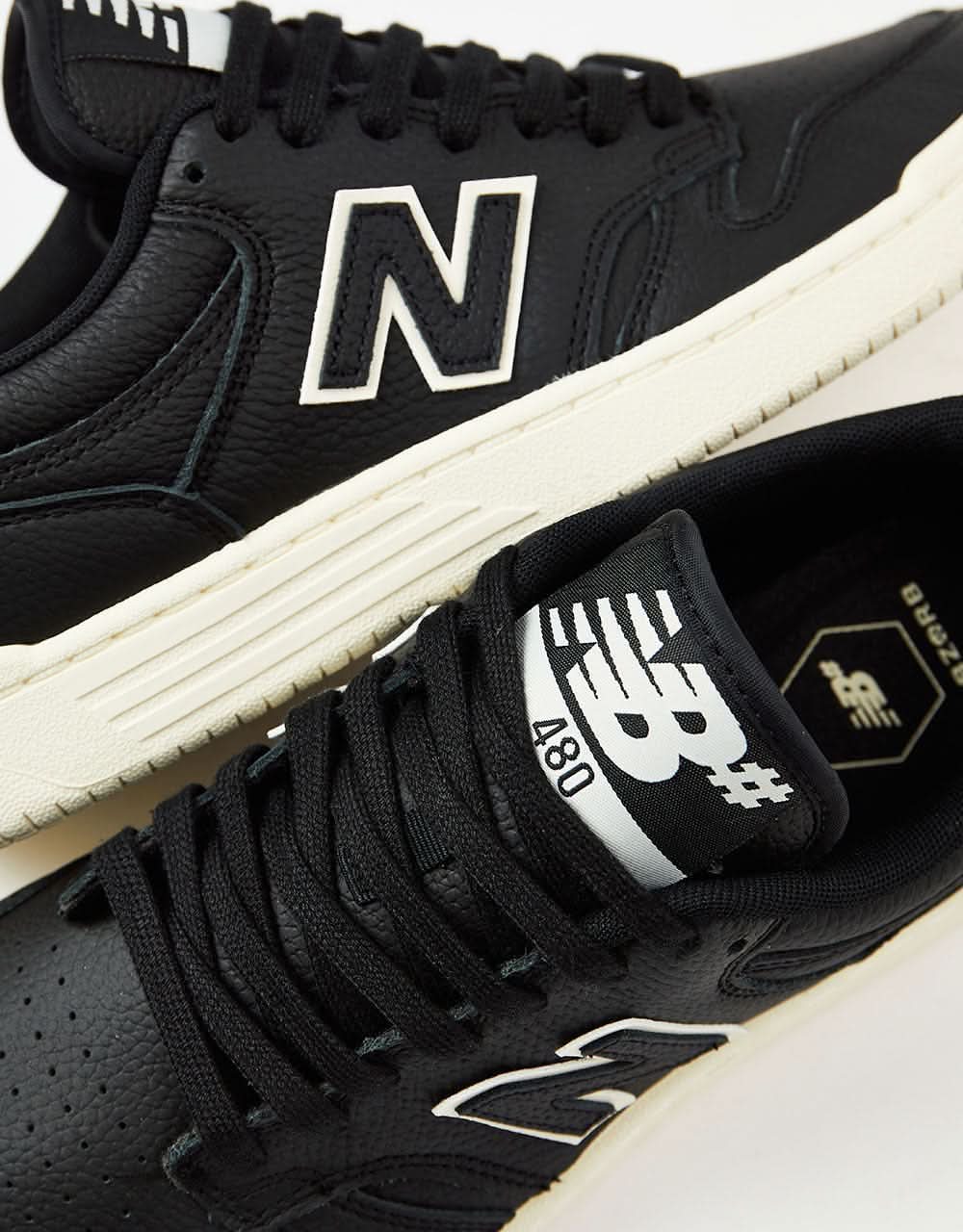 New Balance Numeric 480 Skate Shoes - Black/Sea Salt