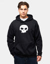 Zero Single Skull Pullover Hoodie - Black