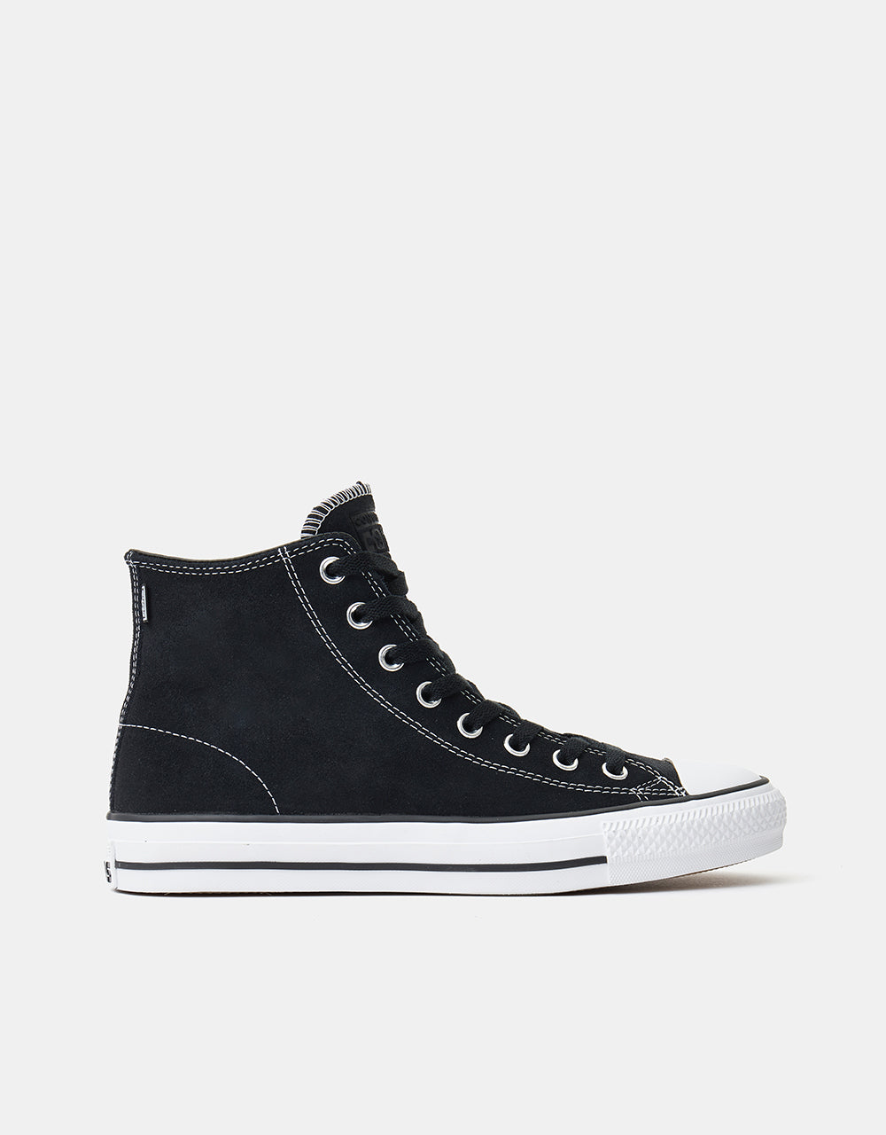 Converse CTAS Pro Hi Skate Shoes - Black/Black/White
