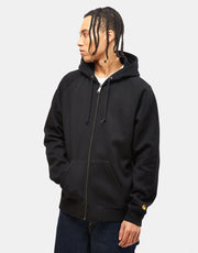 Carhartt WIP Hooded Chase Jacket - Black/Gold