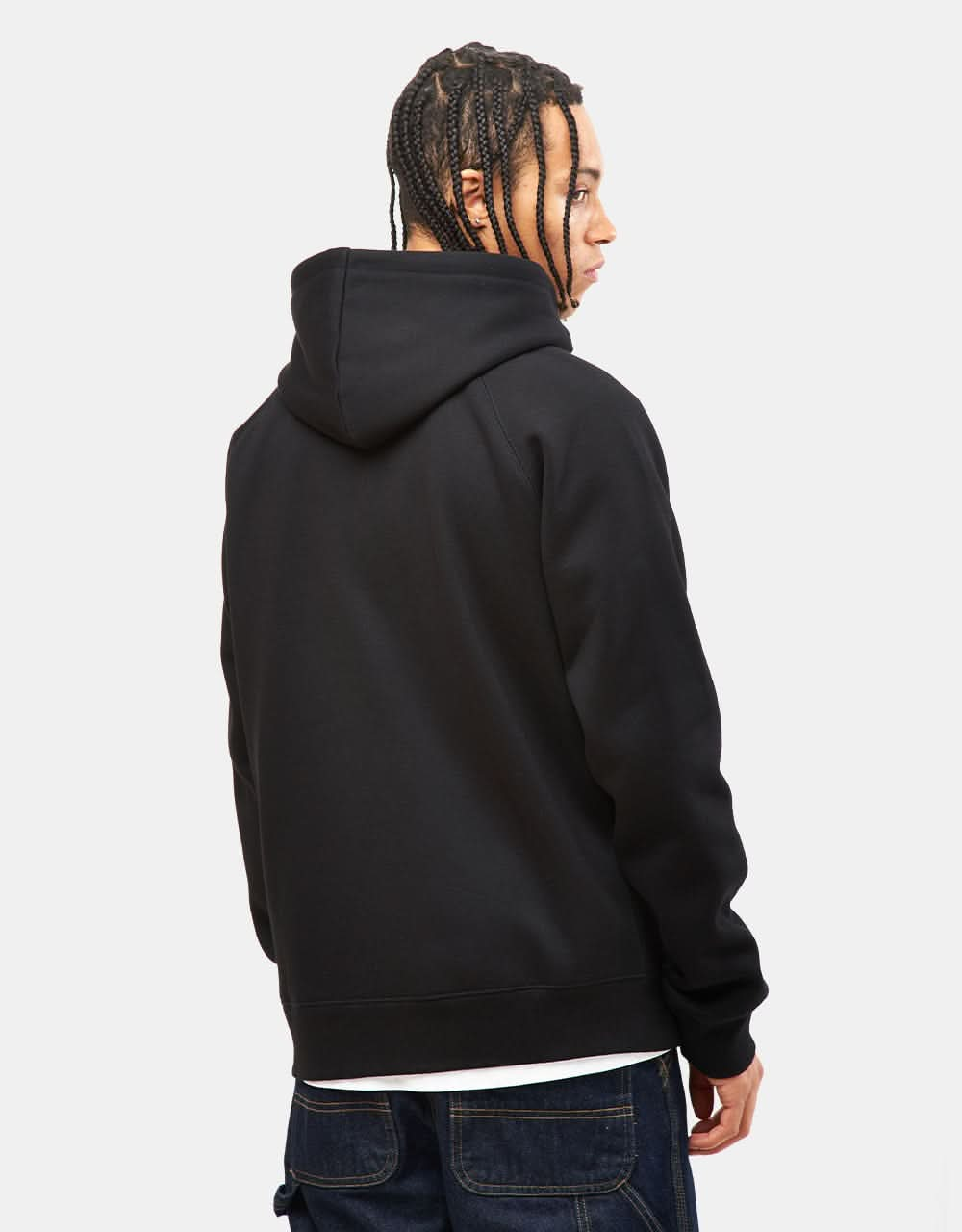 Carhartt WIP Hooded Chase Jacket - Black/Gold