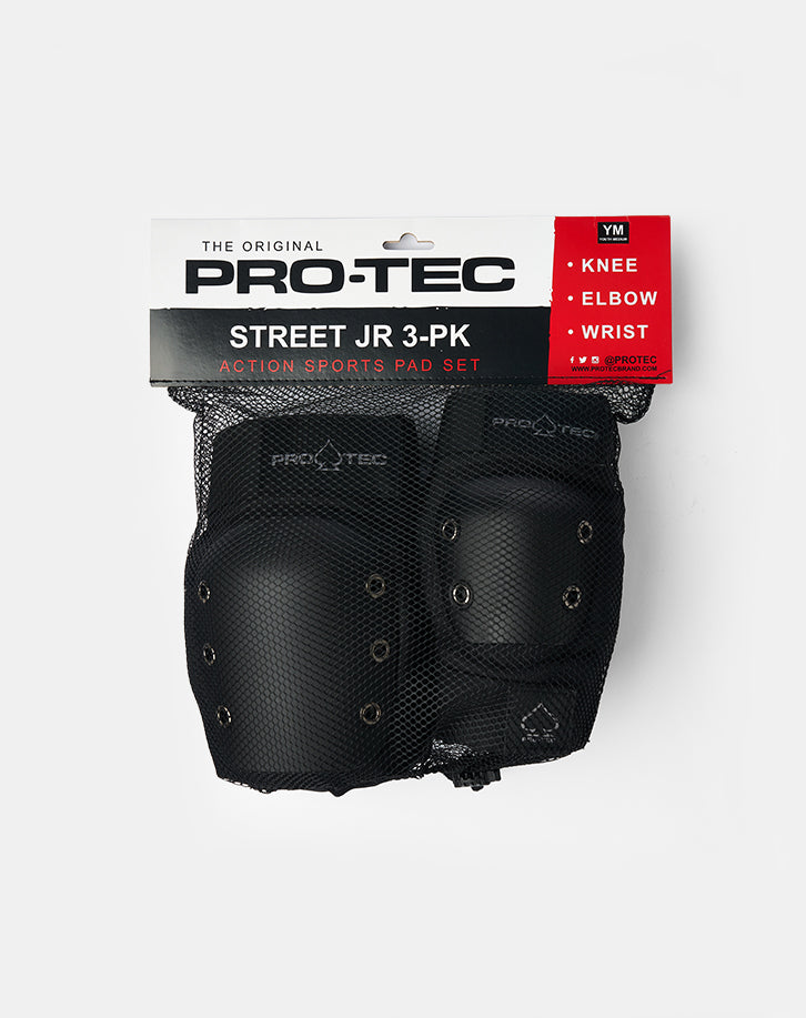 Pro-Tec Street Gear Junior Triple Pad Set - Black