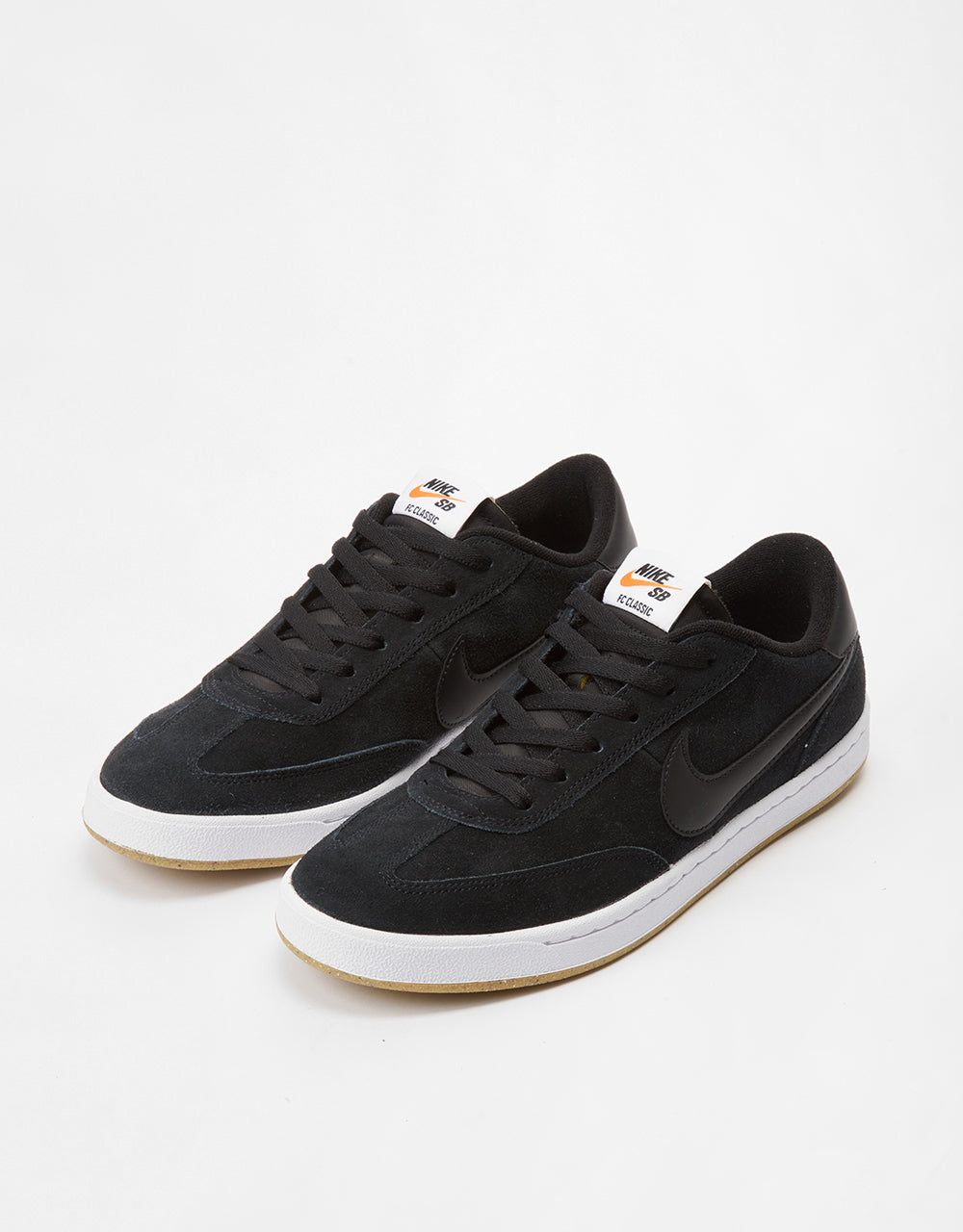 Nike SB FC Classic Low Skate Shoes - Black/Black-White-Vivid Orange