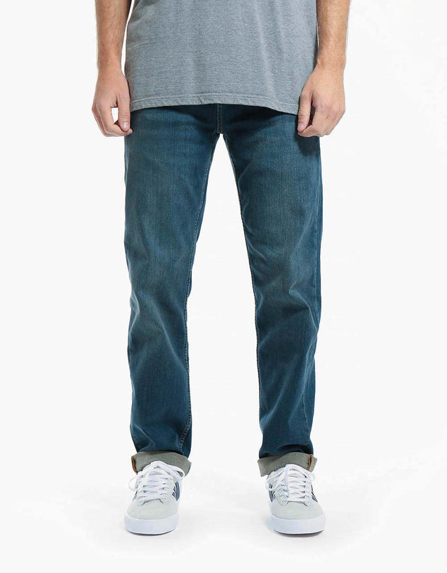 Route One Relaxed Denim Jeans - Mid Wash