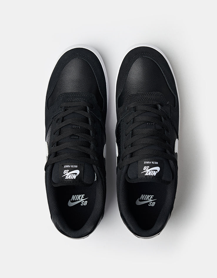 Nike SB Delta Force Vulc Skate Shoes - Black/White-Anthracite