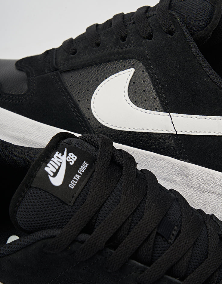 Nike SB Delta Force Vulc Skate Shoes - Black/White-Anthracite