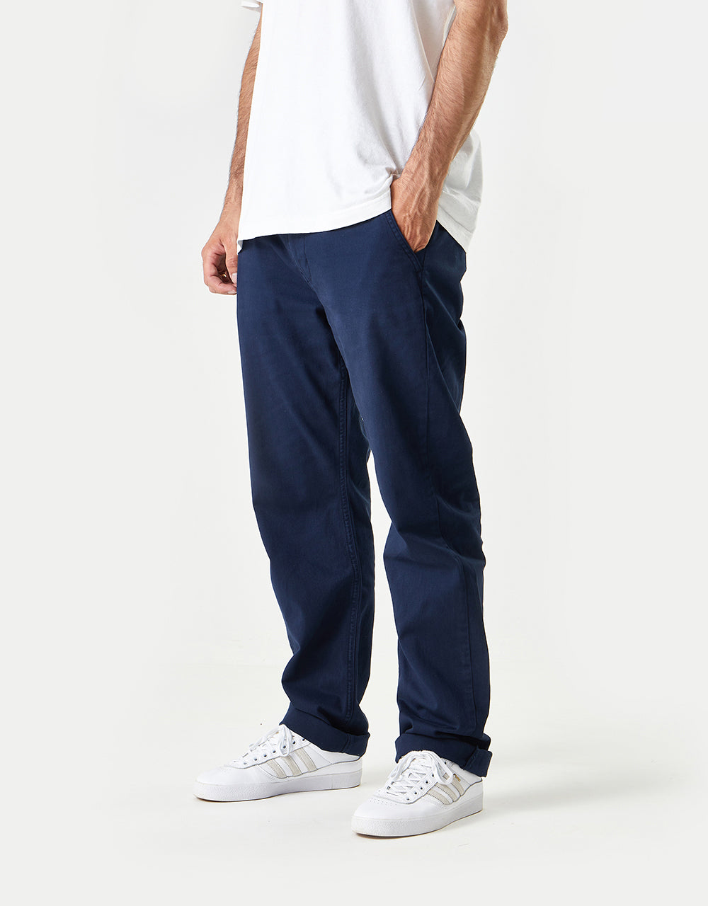 Route One Premium Relaxed Fit Chinos - Navy
