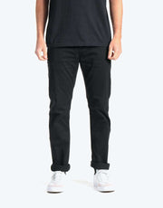 Route One Premium Slim Fit Chinos - Black