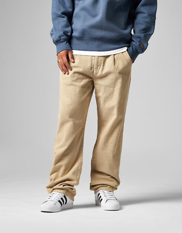 Route One Relaxed Fit Big Wale Cords - Stone