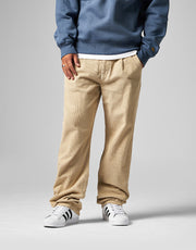 Route One Relaxed Fit Big Wale Cords - Stone