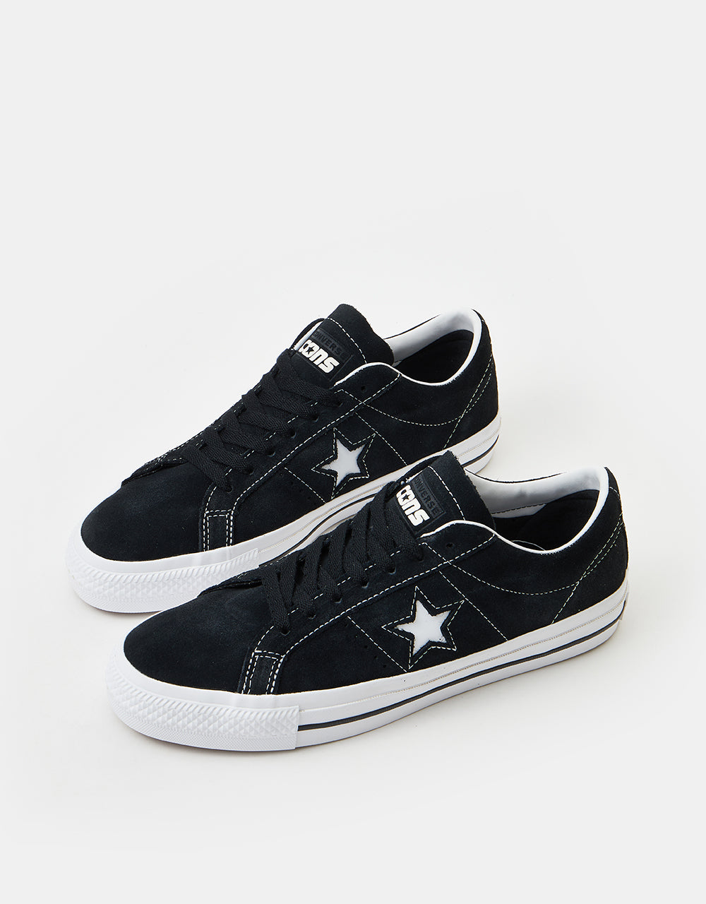 Converse One Star Pro Ox Skate Shoes - Black/White/White