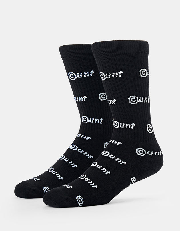 Route One C-UNT Crew Socks - Black