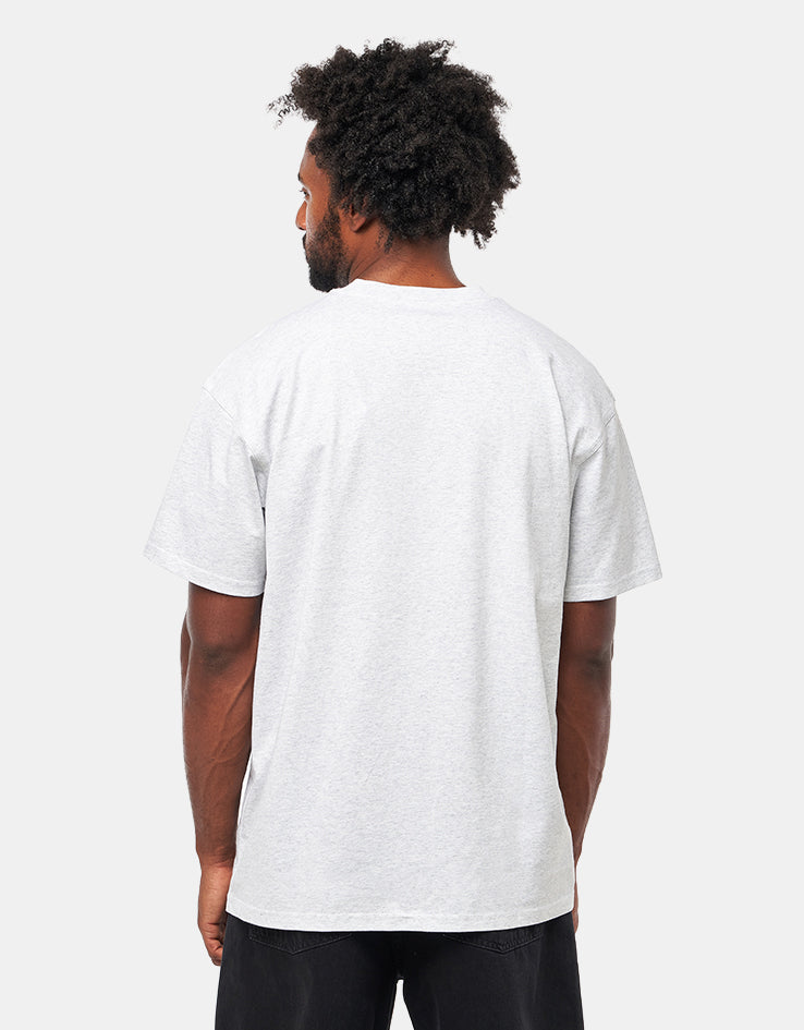 Carhartt WIP American Script T-Shirt - Ash Heather