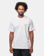 Carhartt WIP American Script T-Shirt - Ash Heather