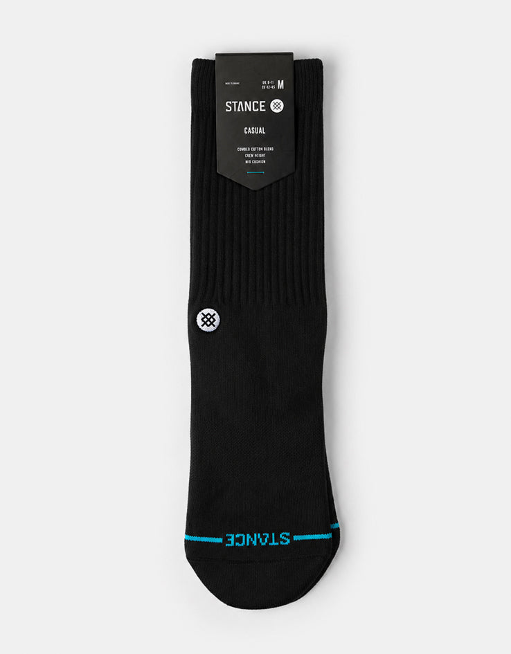 Stance Icon Classic Crew Socks - Black