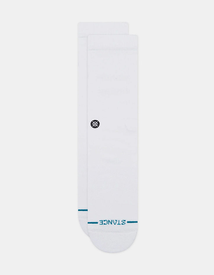 Stance Icon Classic Crew Socks - White