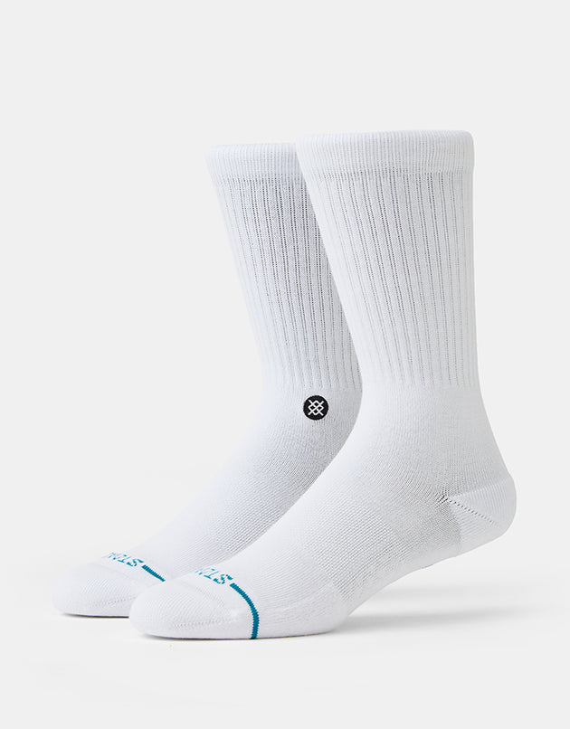 Stance Icon Classic Crew Socks - White