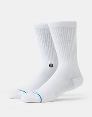 Stance Icon Classic Crew Socks - White