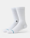 Stance Icon Classic Crew Socks - White
