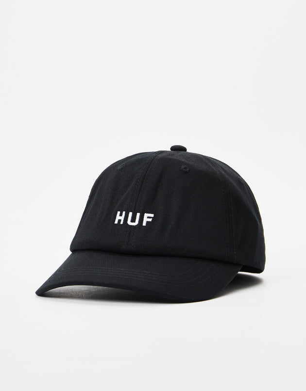 HUF OG Logo Curved Visor Cap - Black