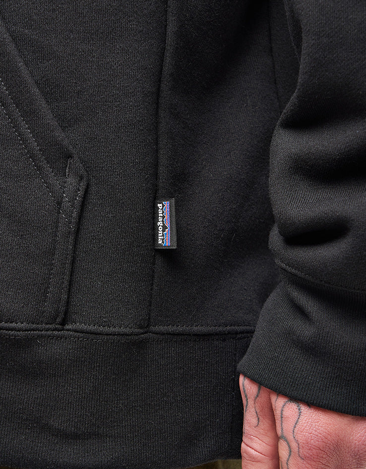 Patagonia P-6 Logo Uprisal Pullover Hoodie - Black