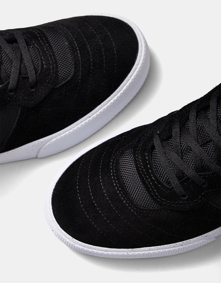 Lakai Cambridge Skate Shoes - Black/White Suede
